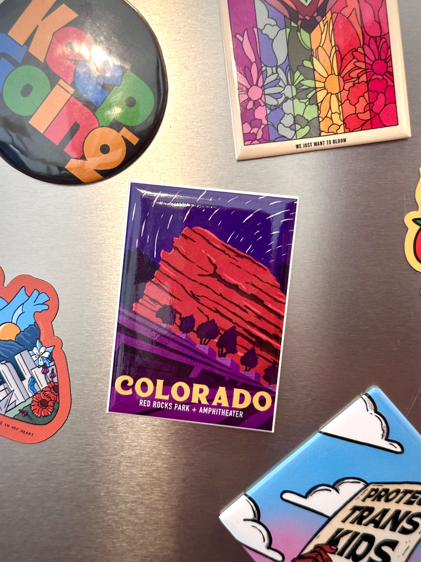 Red Rocks Fridge Magnet