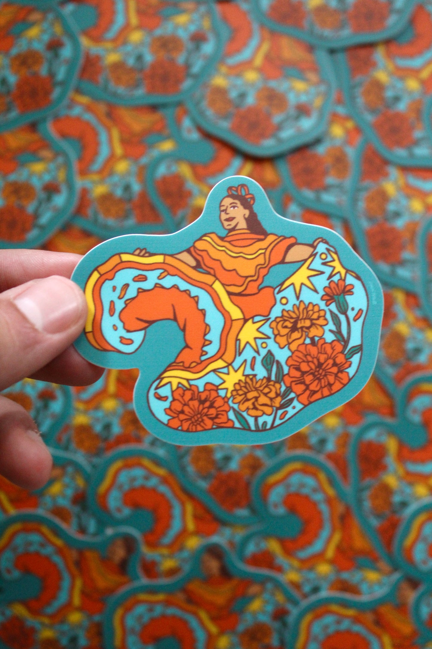 Marigold Dancer Sticker