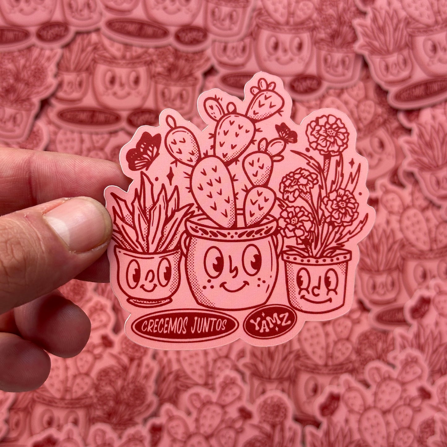 Juntos Crecemos Sticker | Plantitas by YAMZ WORLD