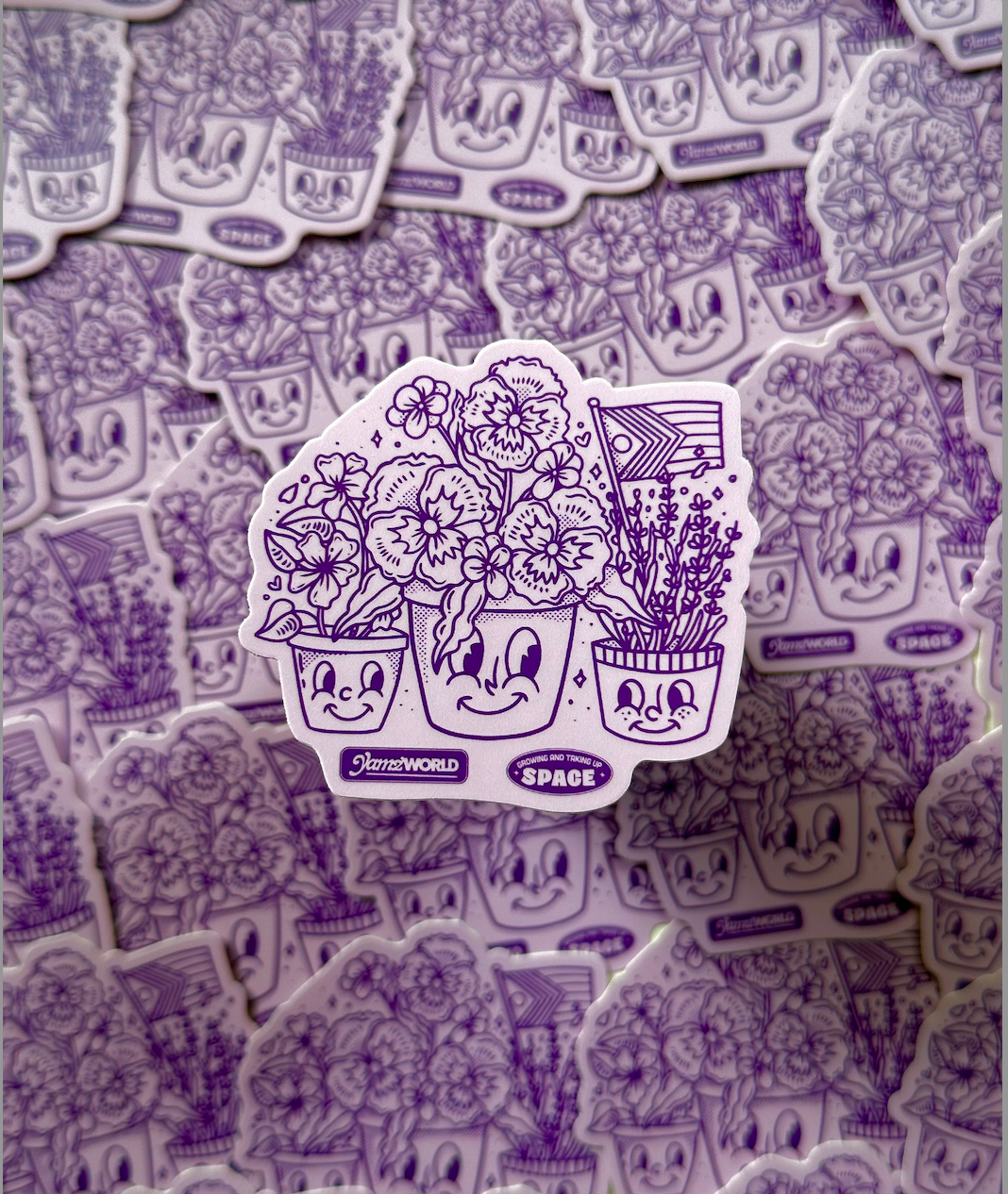 Blooming with Pride Sticker