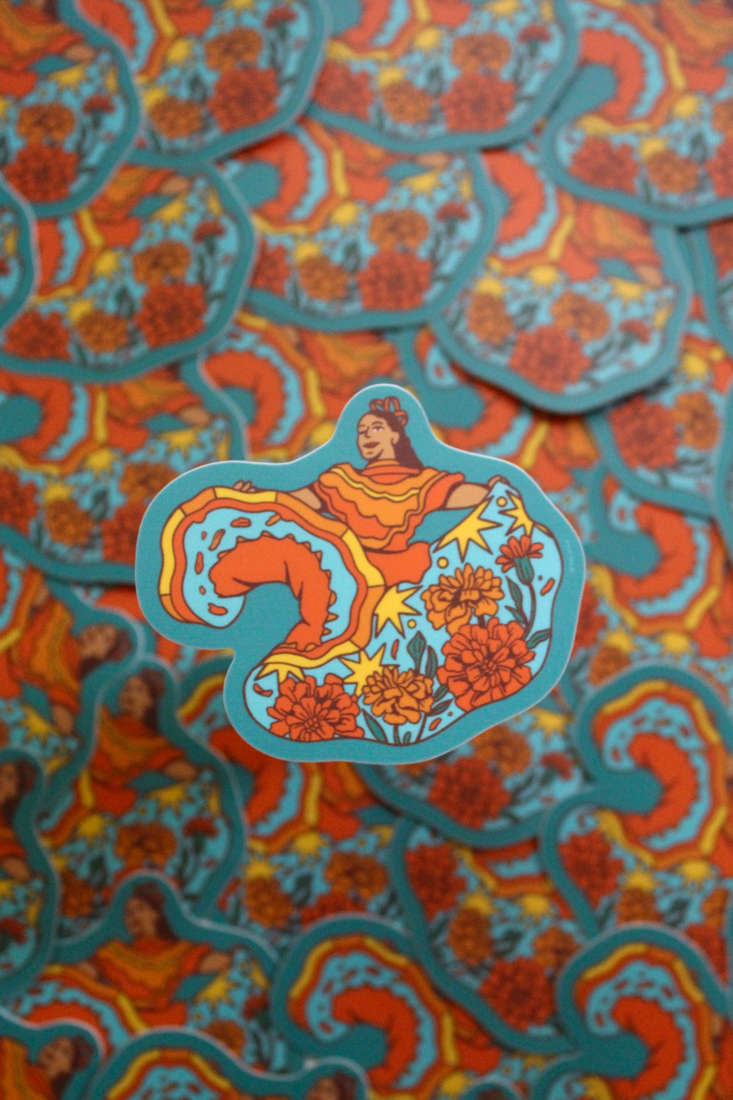Marigold Dancer Sticker