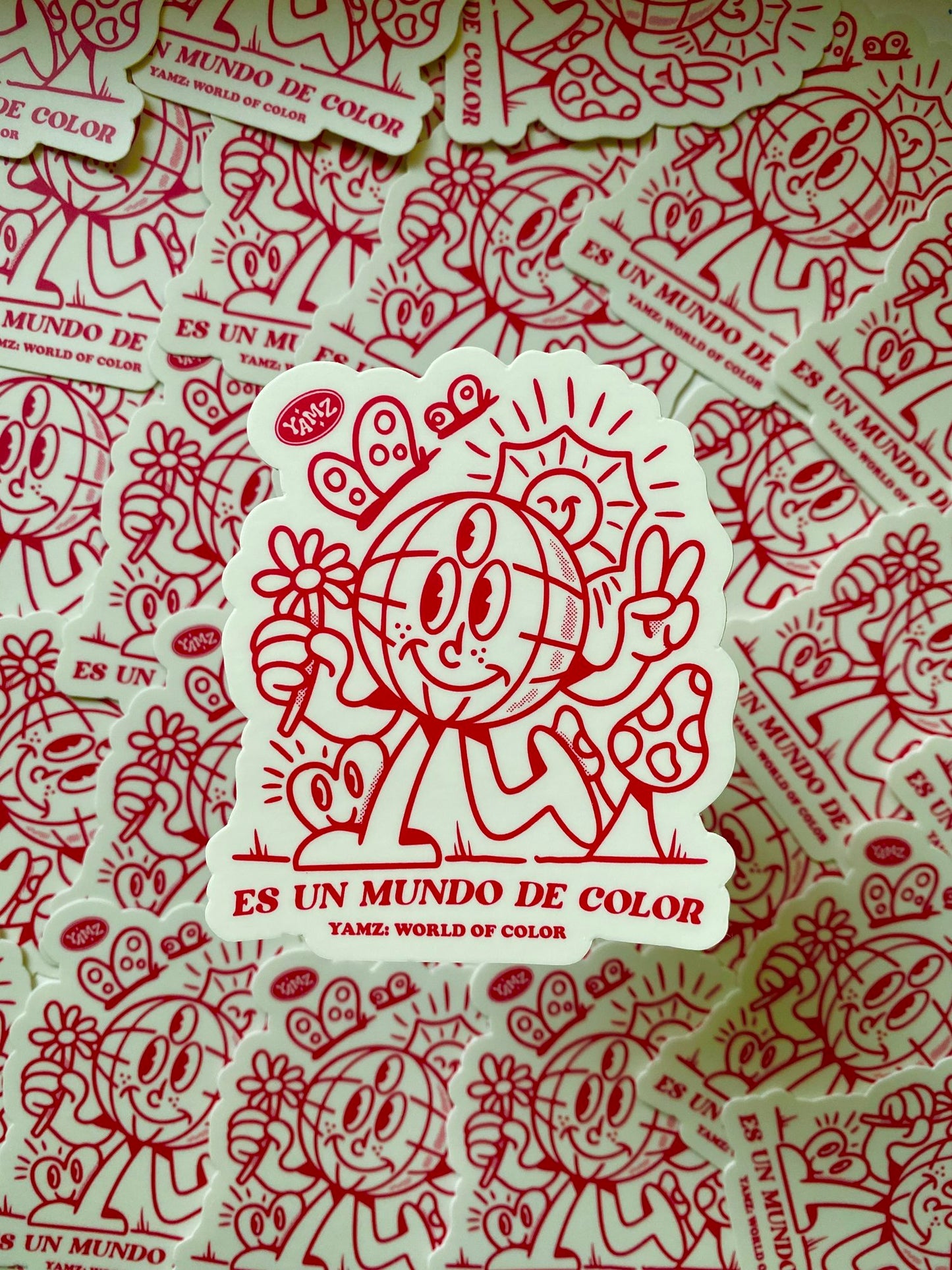 Es Un Mundo De Color Sticker