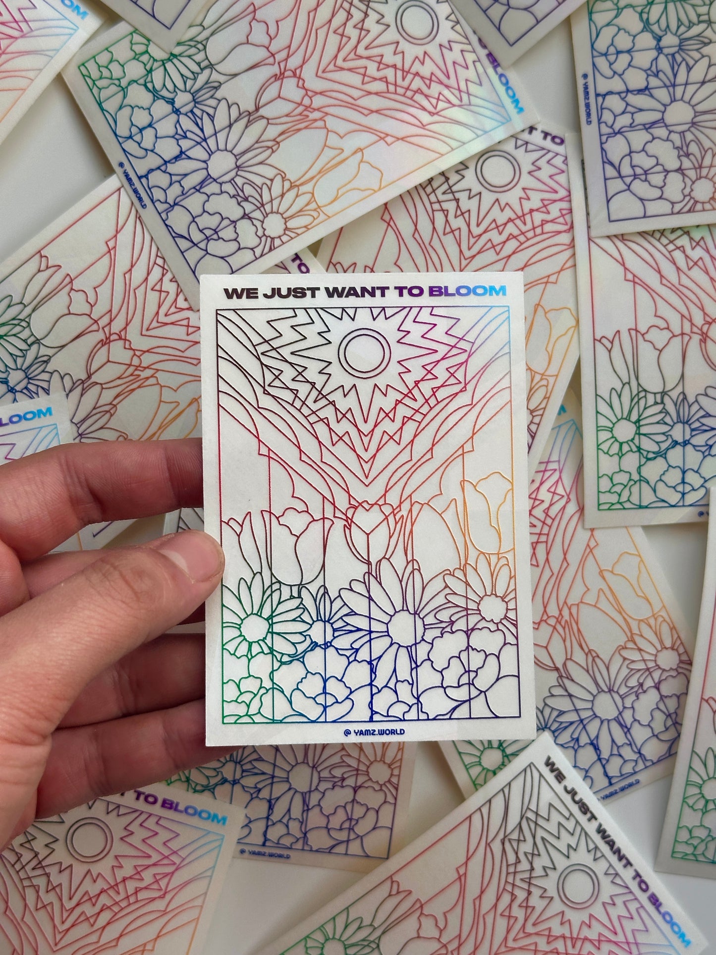 Flower Pride Flag Suncatcher