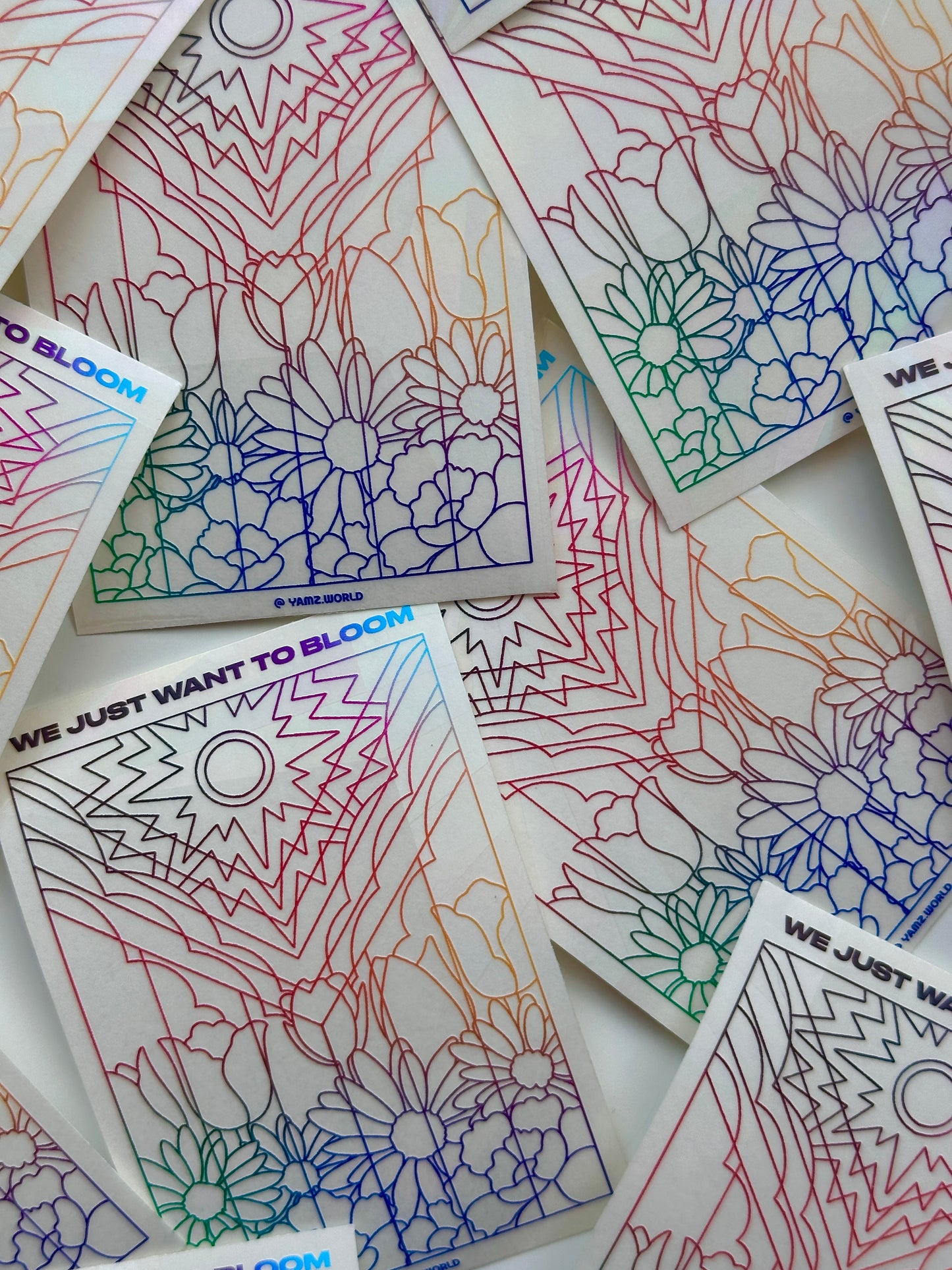 Flower Pride Flag Suncatcher