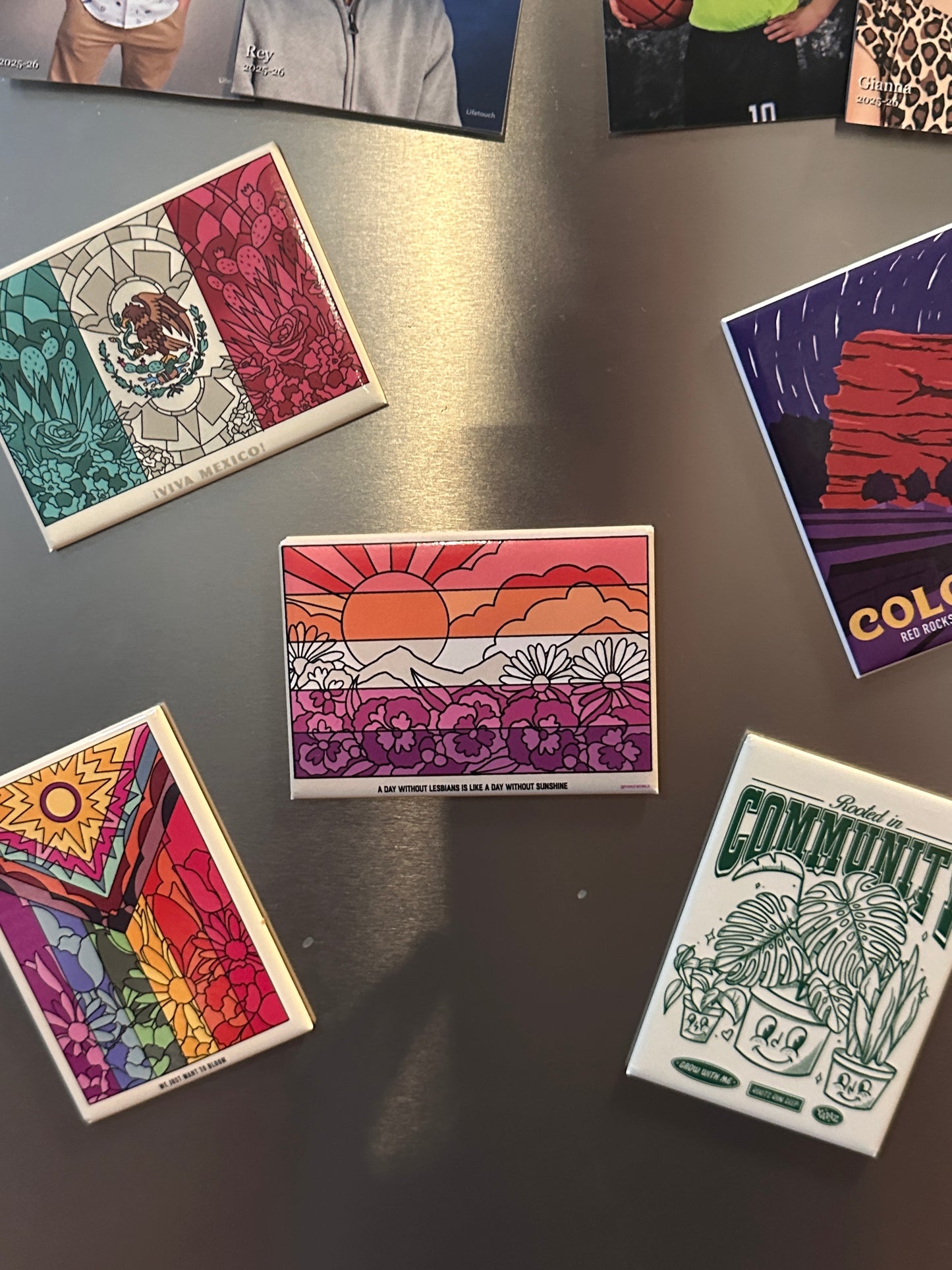 Lesbian Flag Fridge Magnet