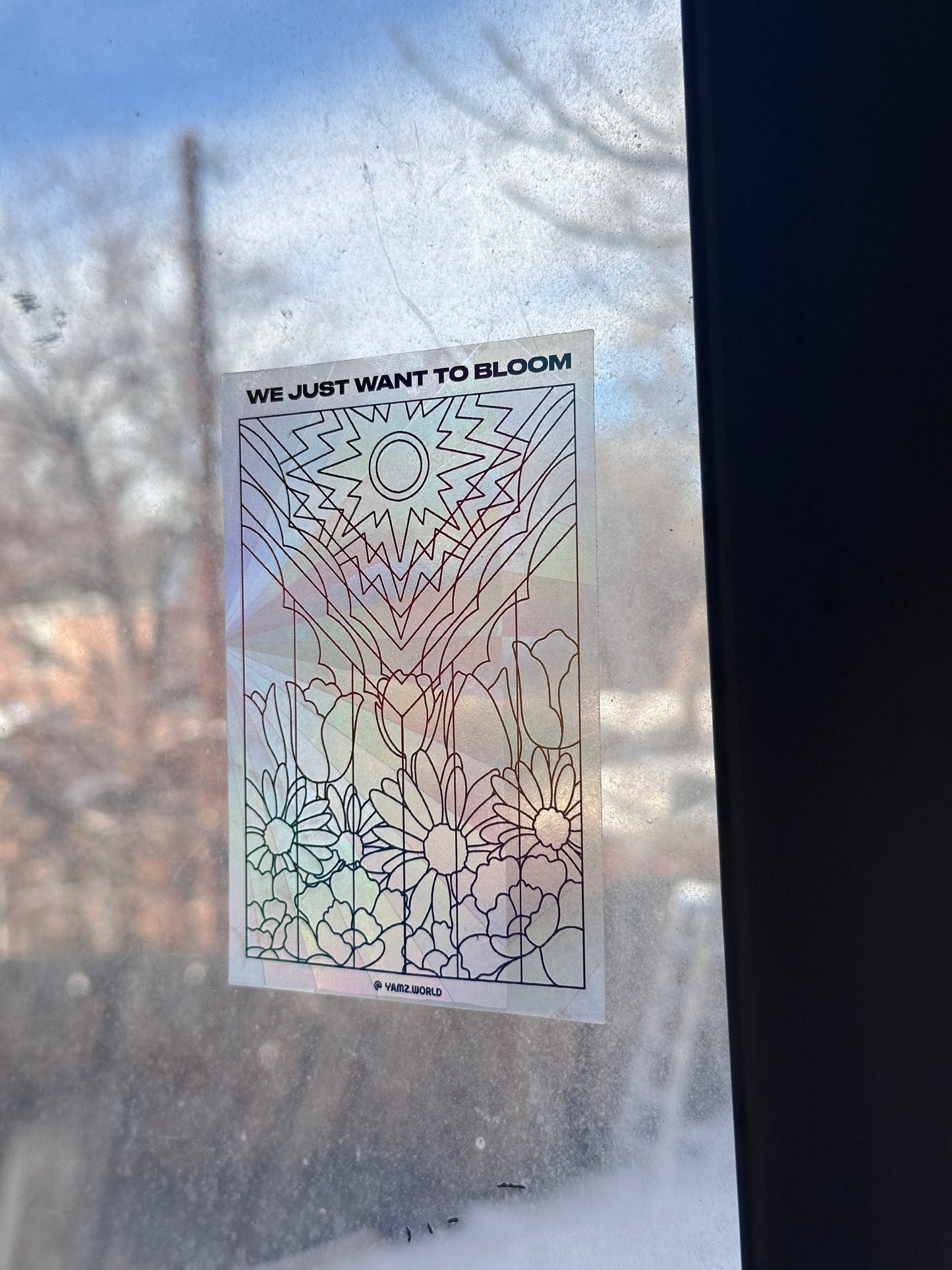 Flower Pride Flag Suncatcher
