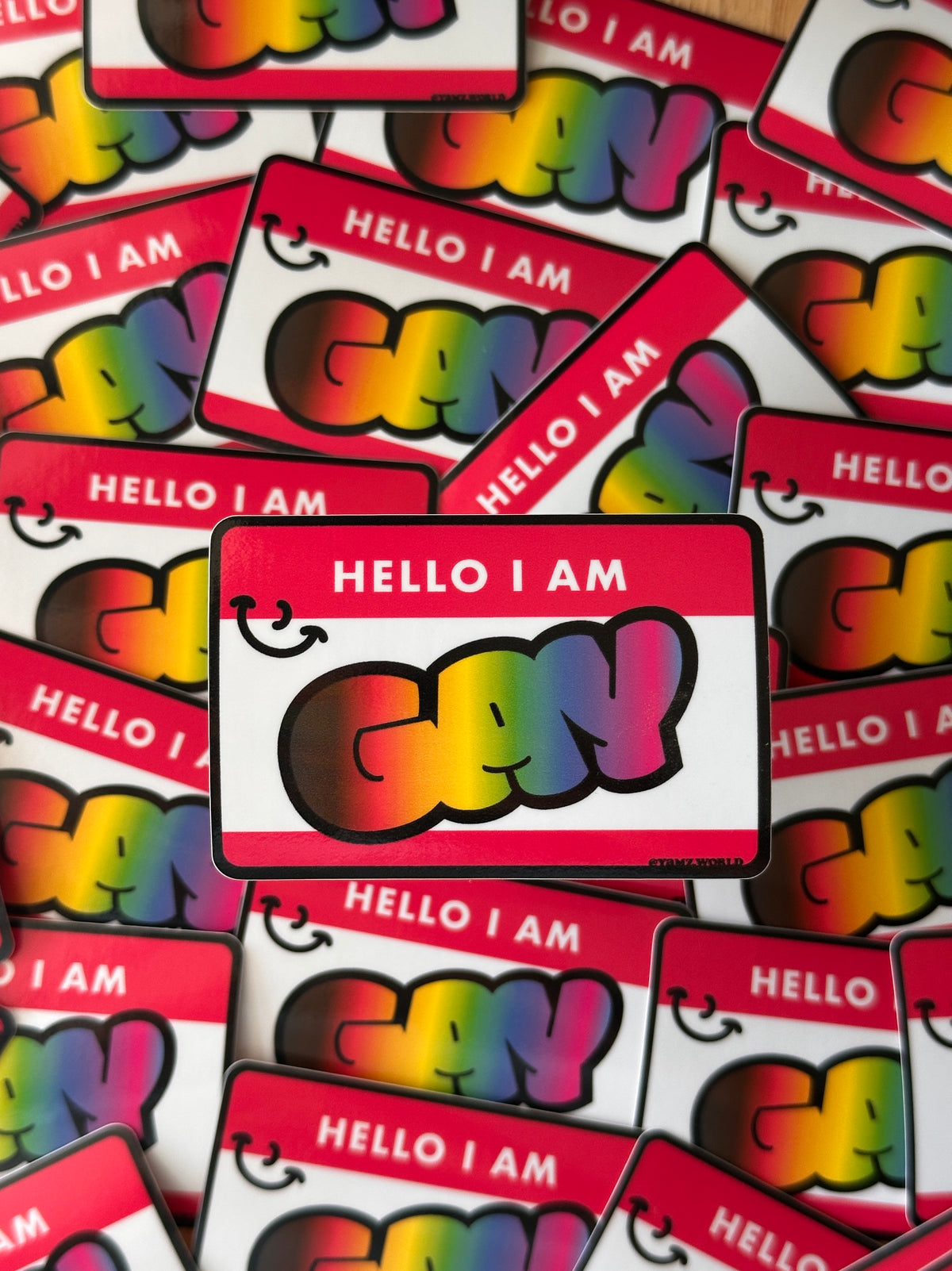 Hi I'm Gay Sticker