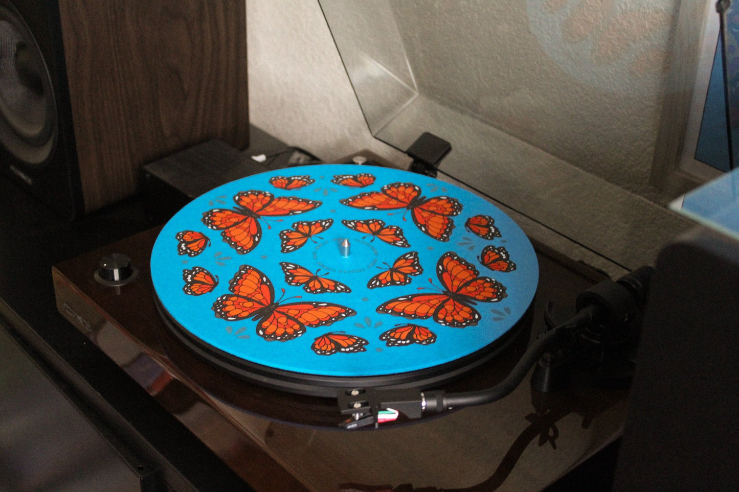 "Change" Monarch Felt Slipmat for Record Player