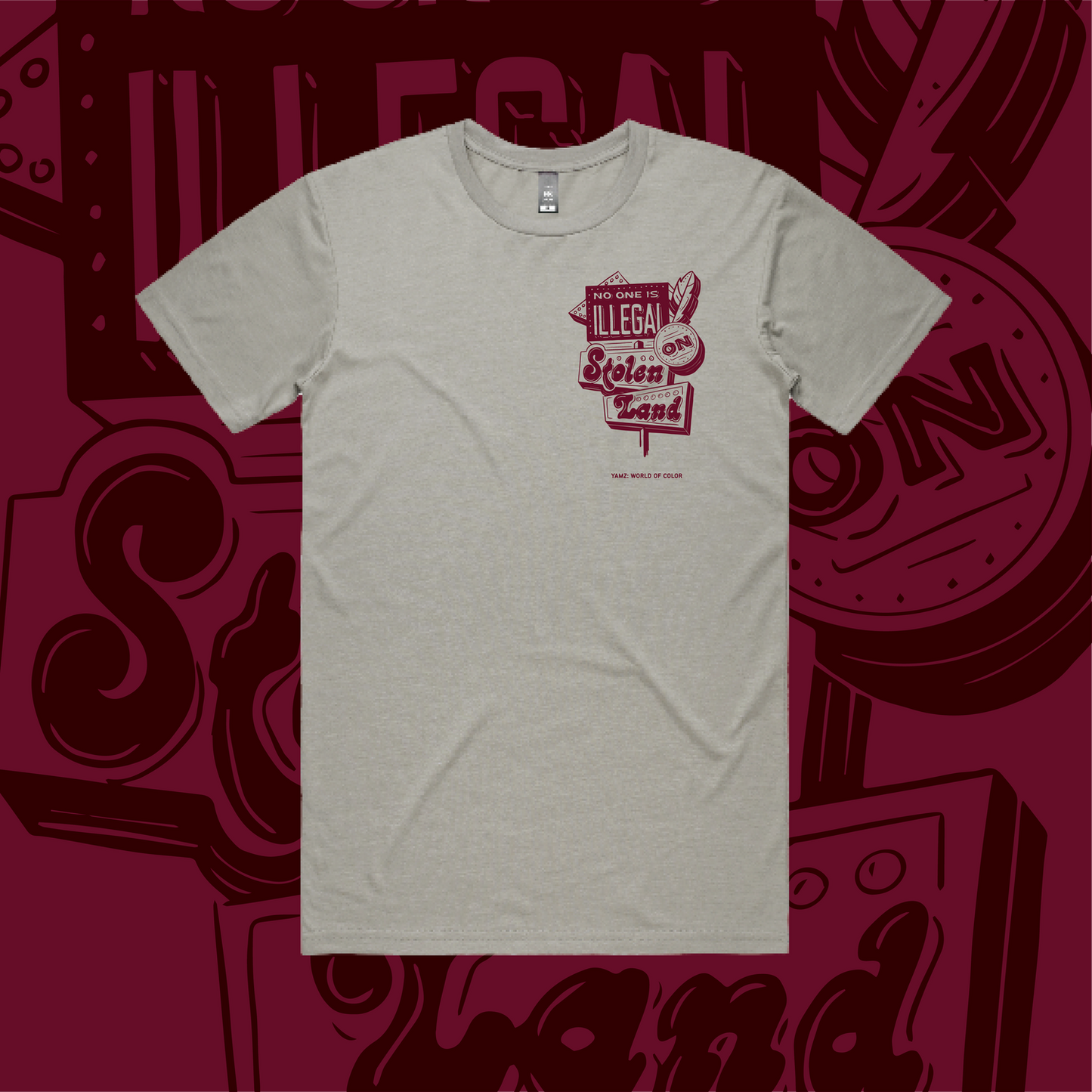 No One Is Illegal On Stolen Land Tee