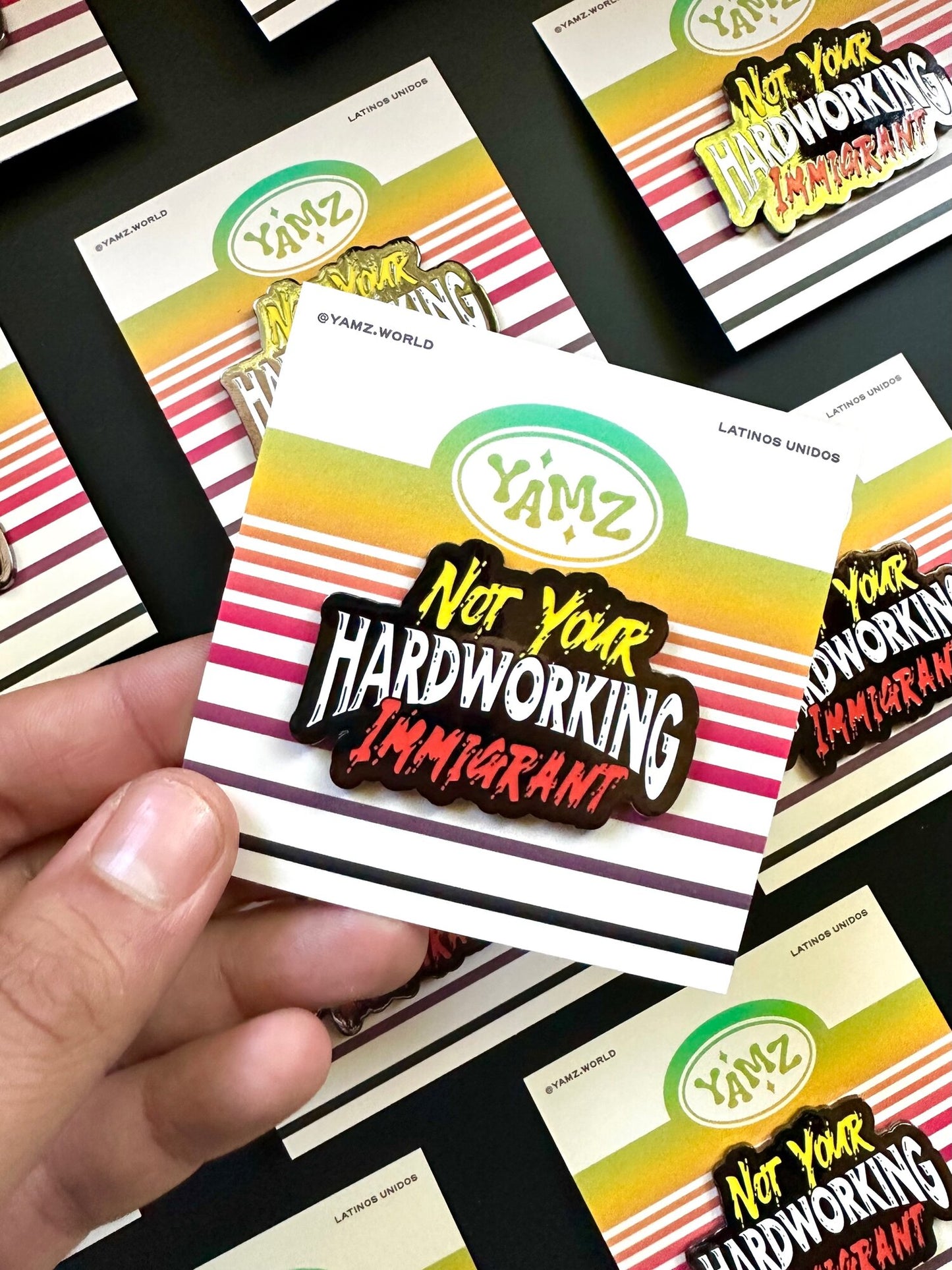 Not Your Hardworking Immigrant Pin