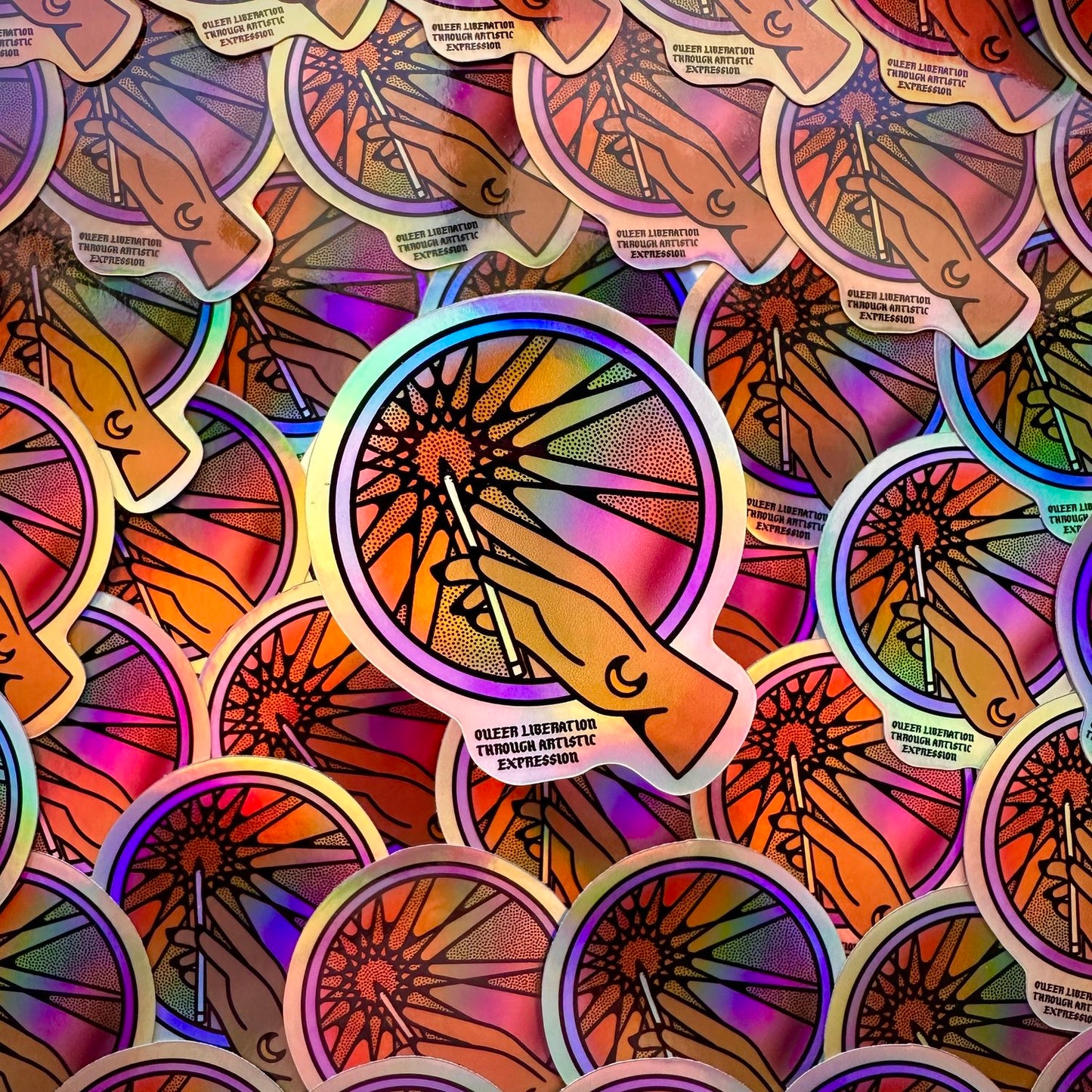 Queer Liberation Holographic Sticker