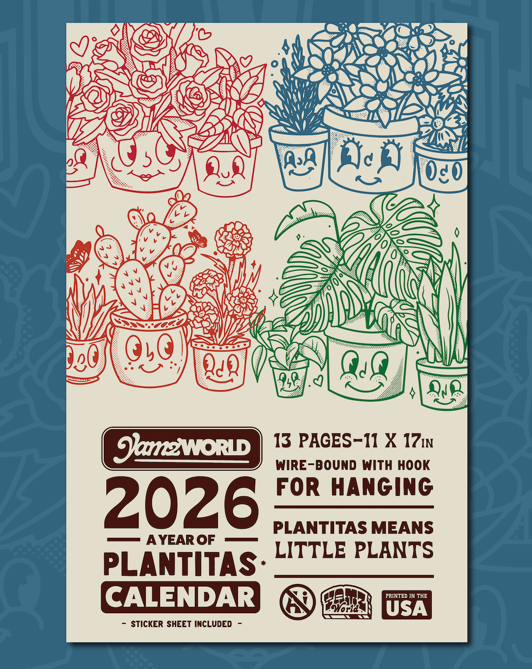 2026 Calendar - A Year of Plantitas
