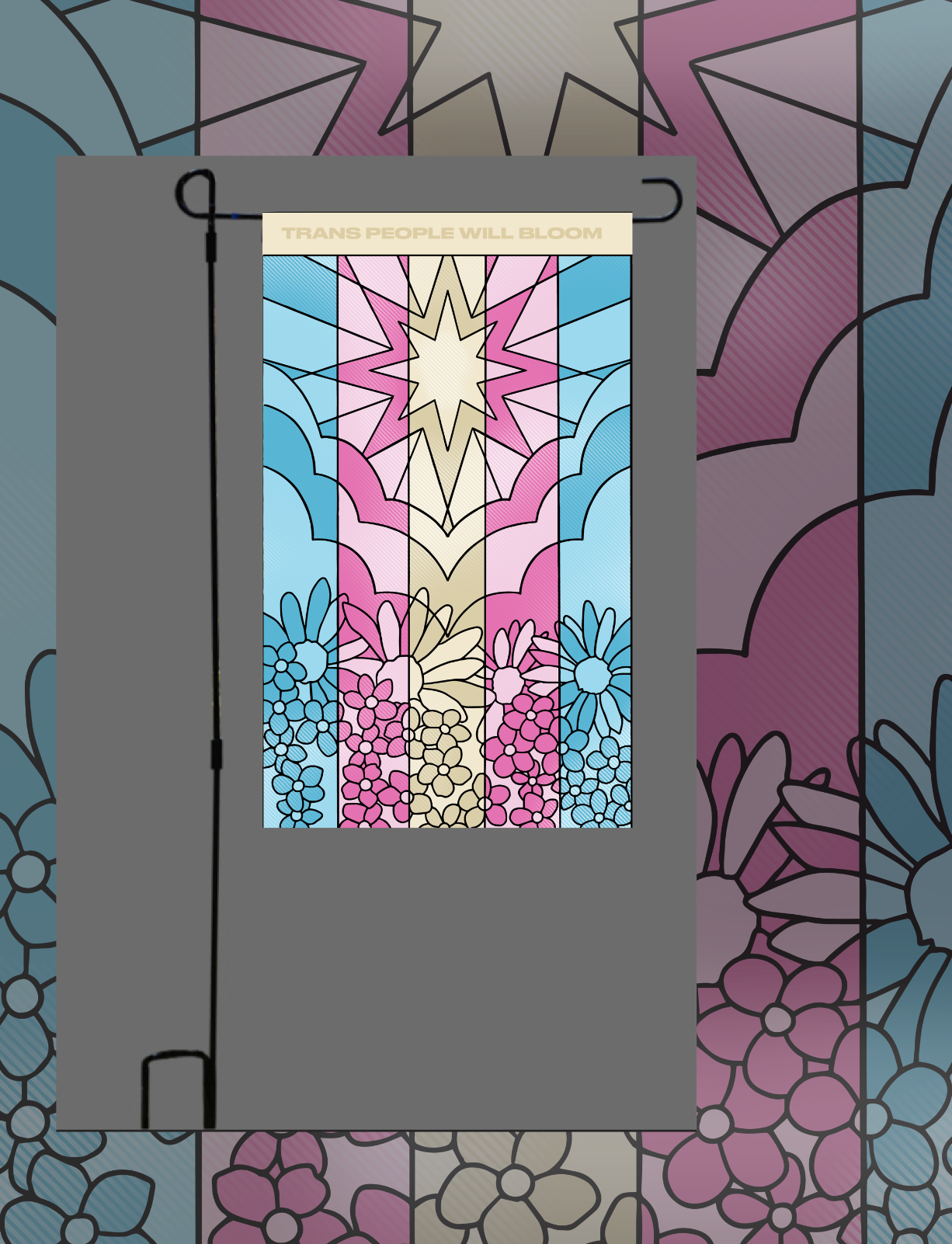 Flower Trans Flag