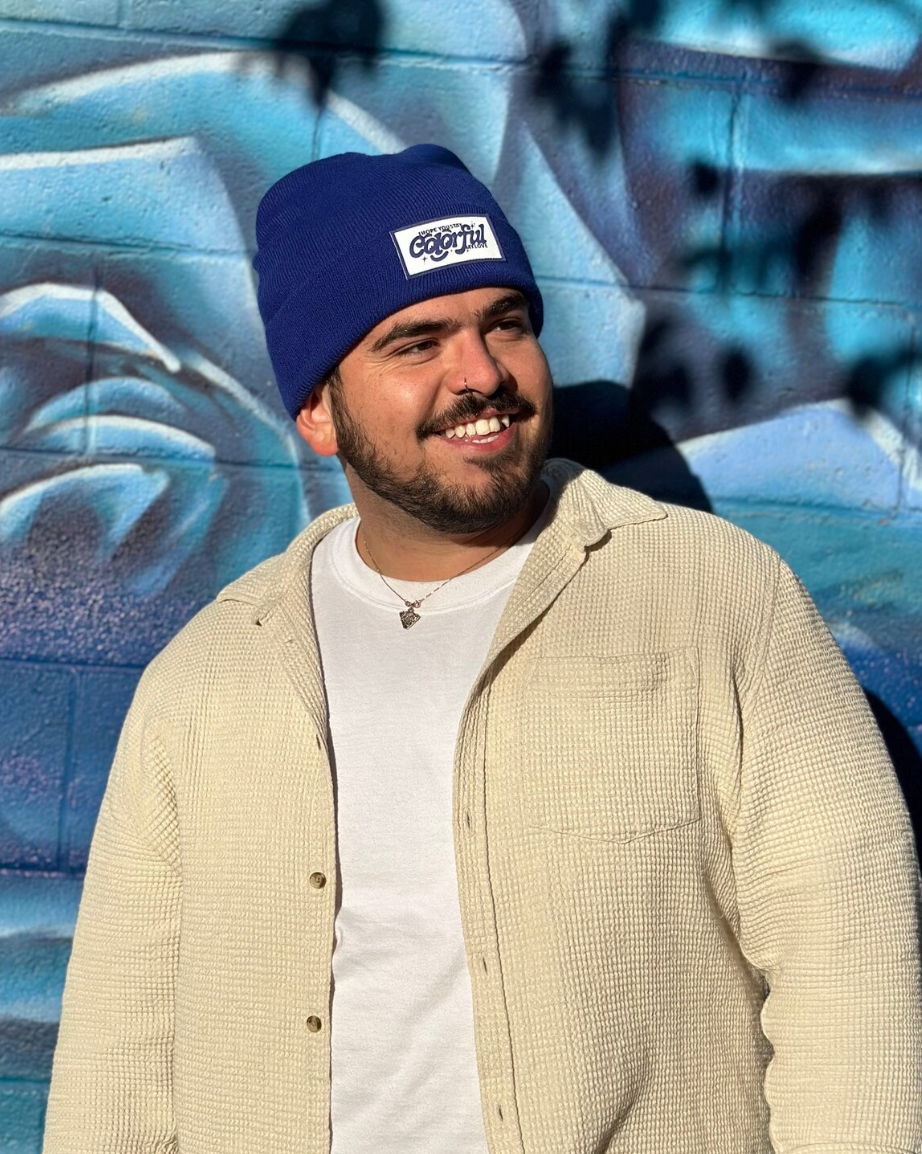 Stay Colorful Patch Beanie