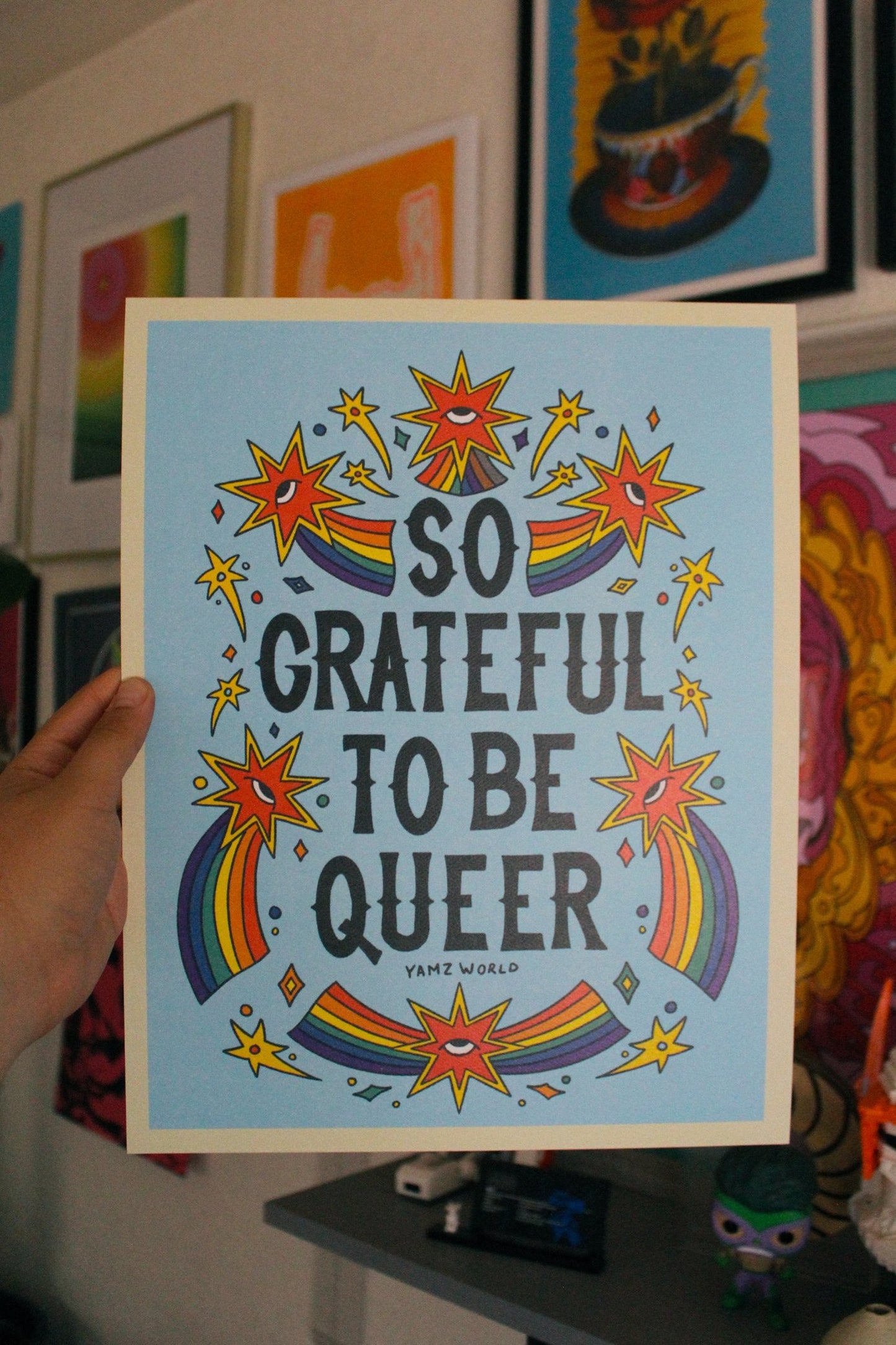 So Grateful To Be Queer Print