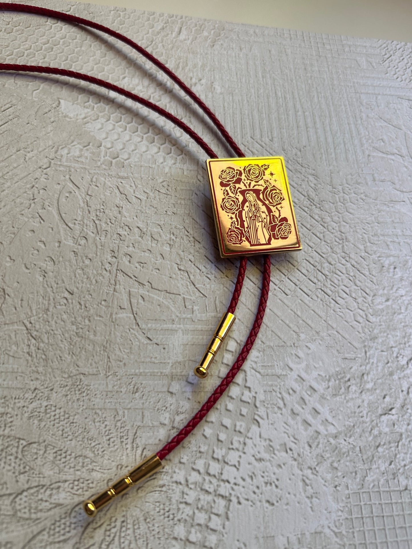 Virgencita Bolo Tie