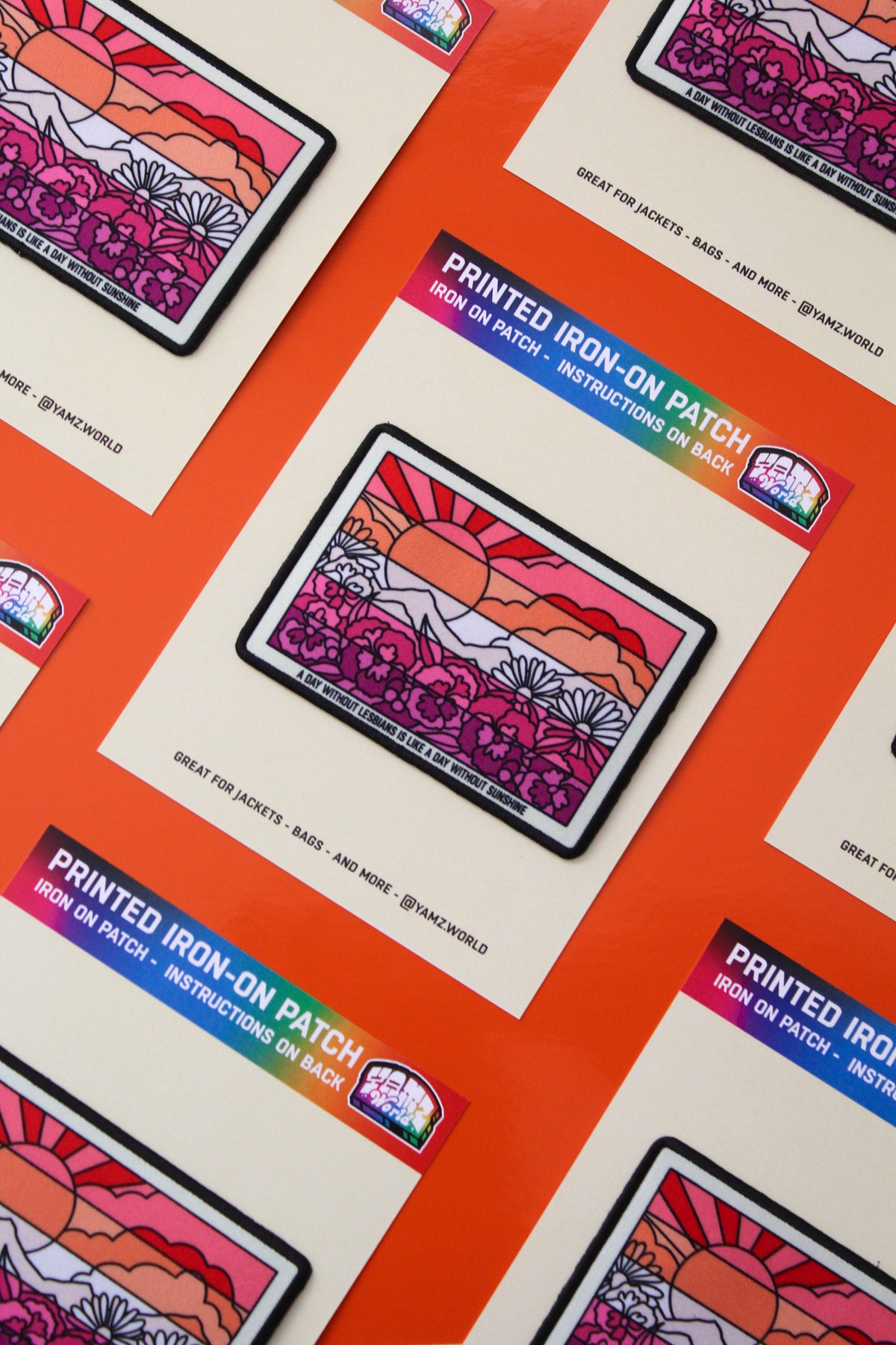 Lesbian Flag Iron-on Patch