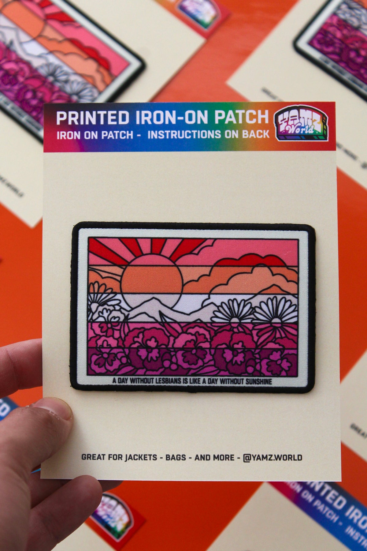 Lesbian Flag Iron-on Patch