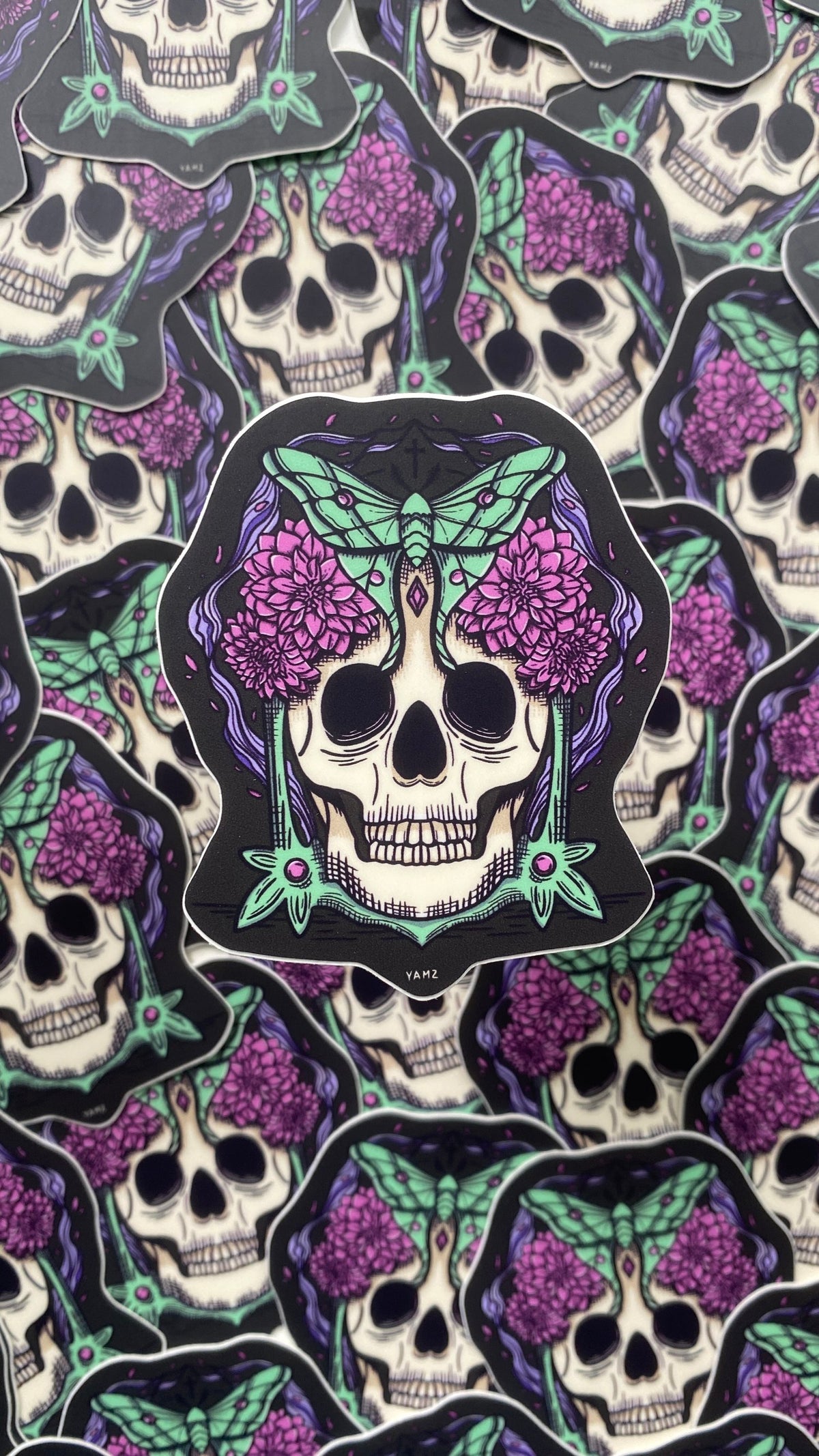 Calabera Sticker Calavera Sticker – YAMZ WORLD Store