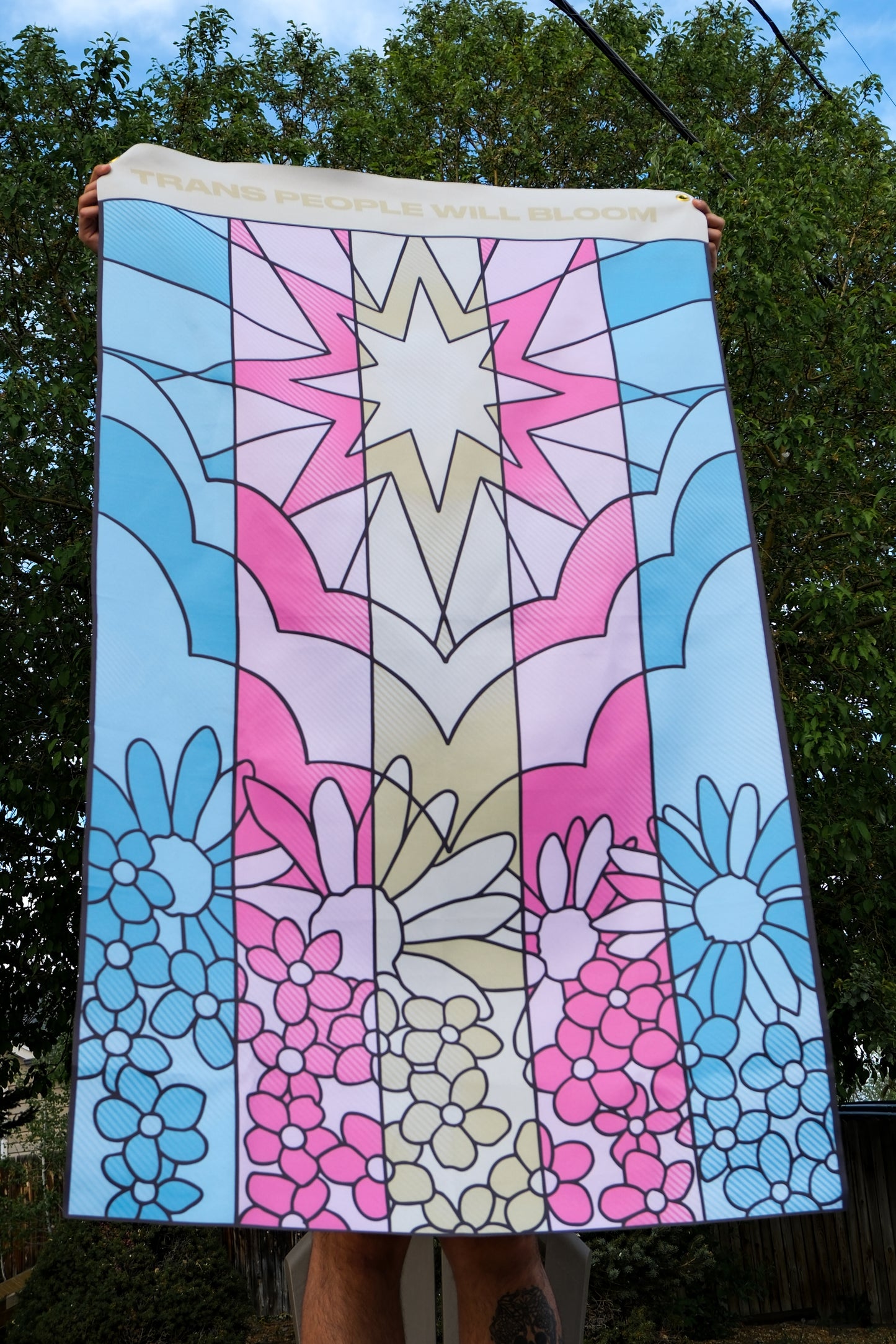 Flower Trans Flag
