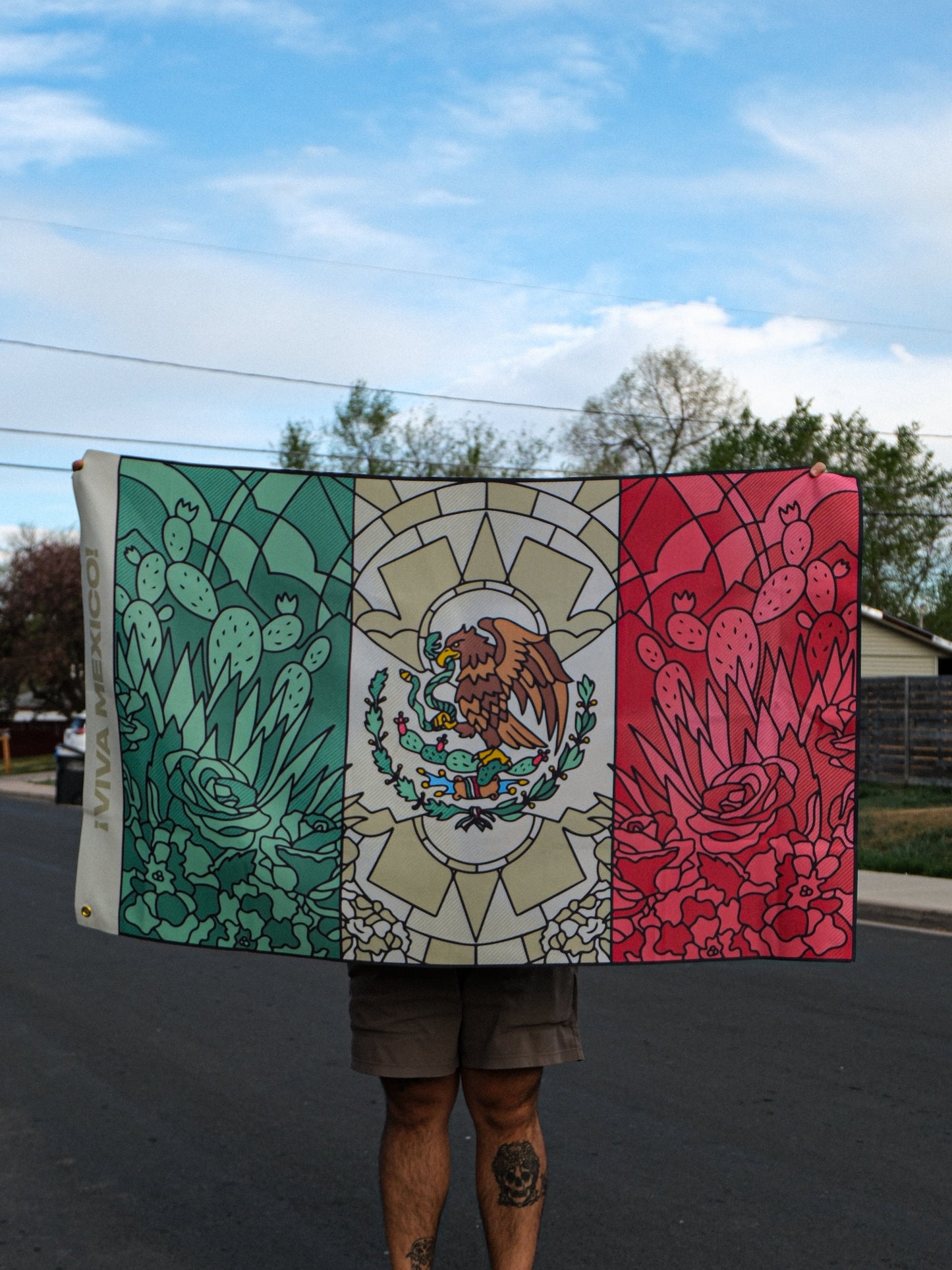 Flower Mexico Flag