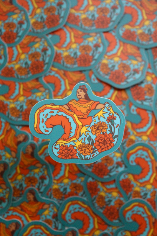 Marigold Dancer Sticker