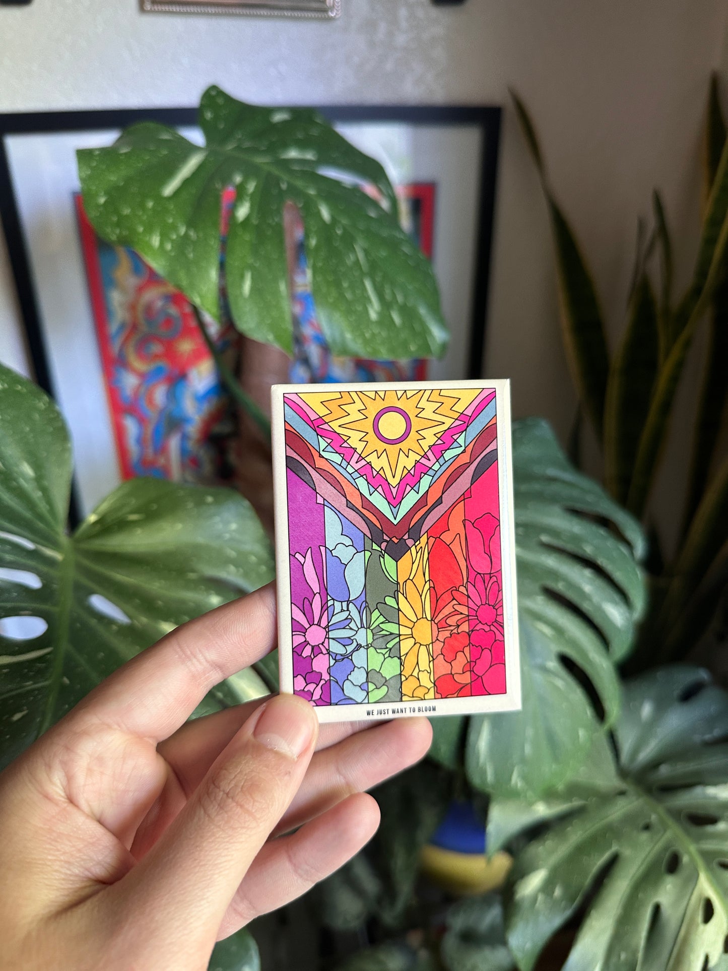 Flower Pride Flag Fridge Magnet