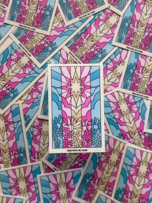 Trans Flag Sticker
