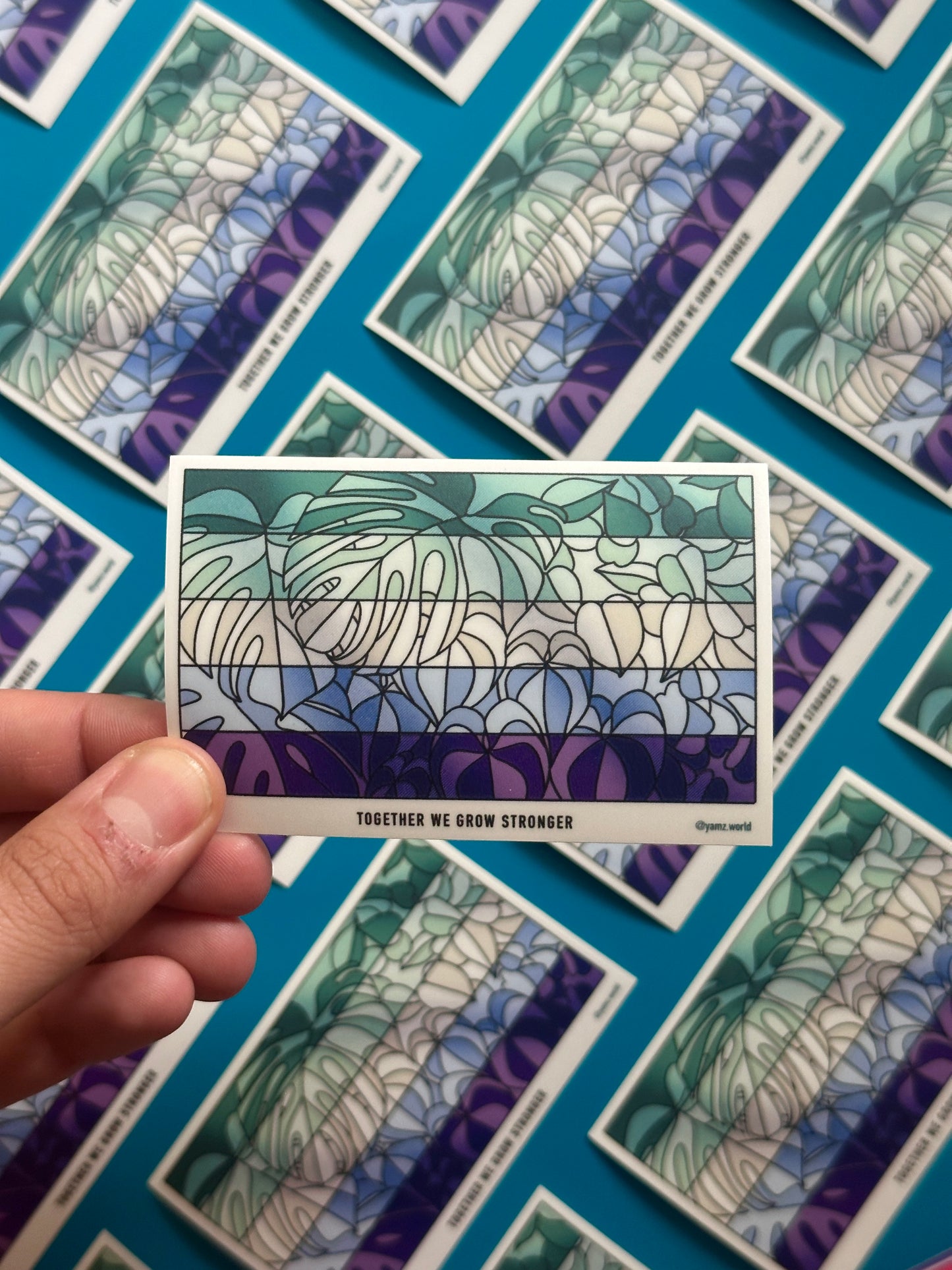 Men Loving Men Flower Pride flag sticker