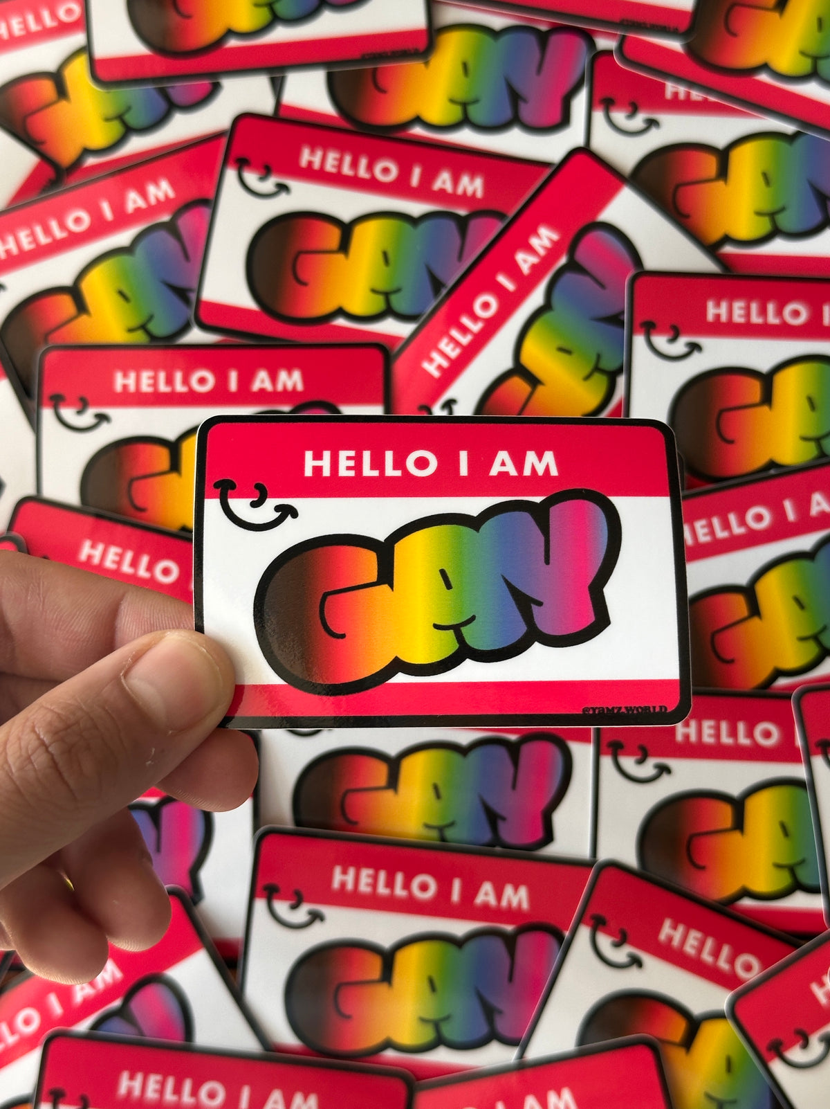Hi I'm Gay Sticker