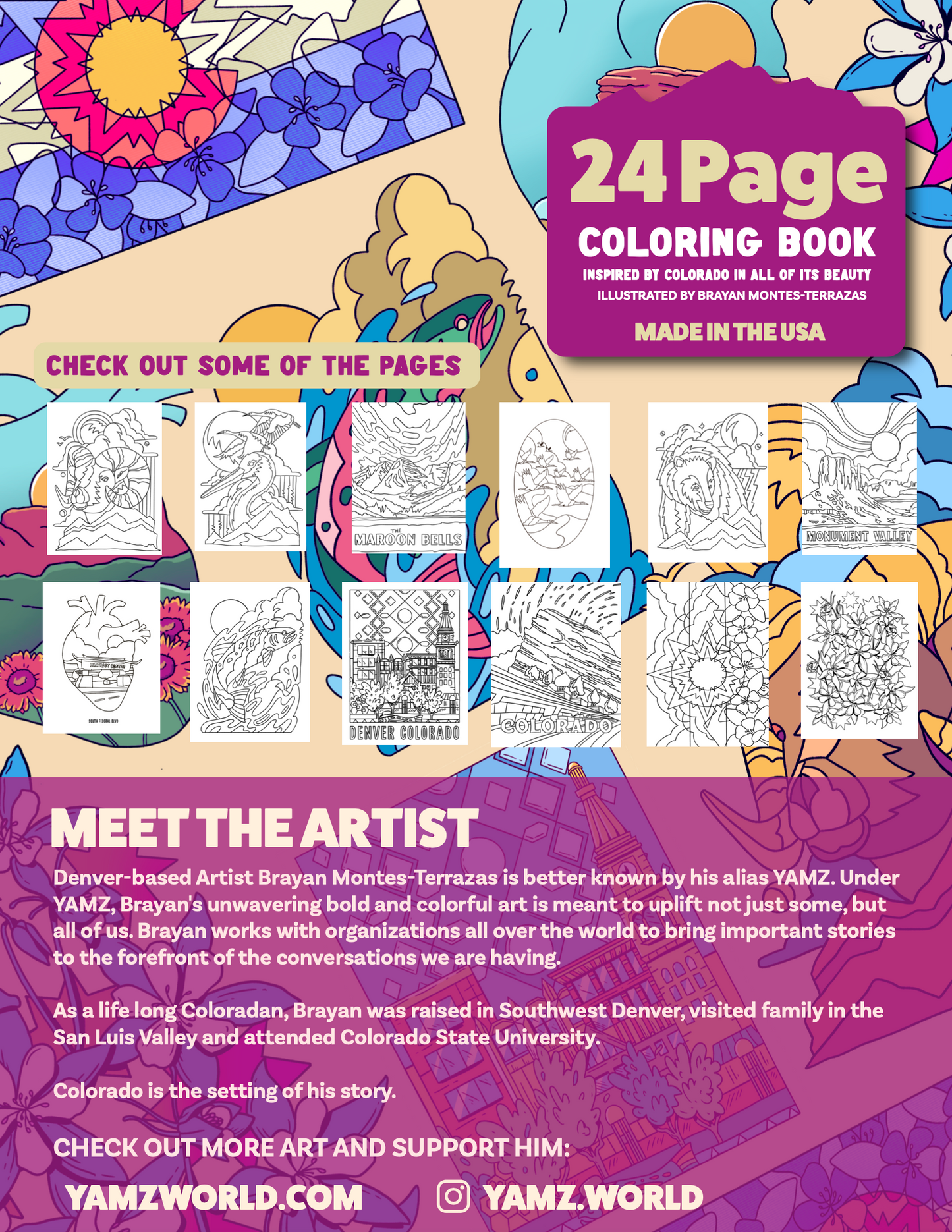 Color in Colorado Coloring Book