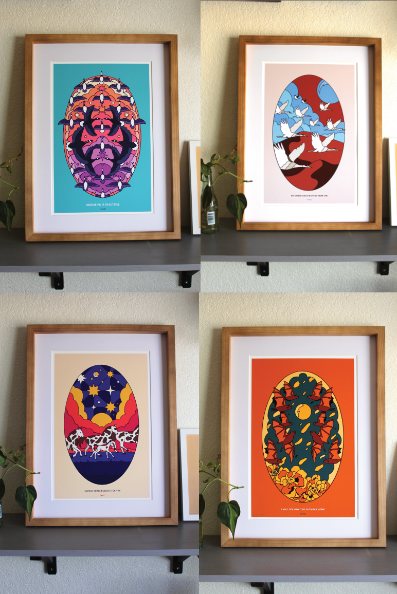 Sandhill Crane Migration - Limited Edition Art Print