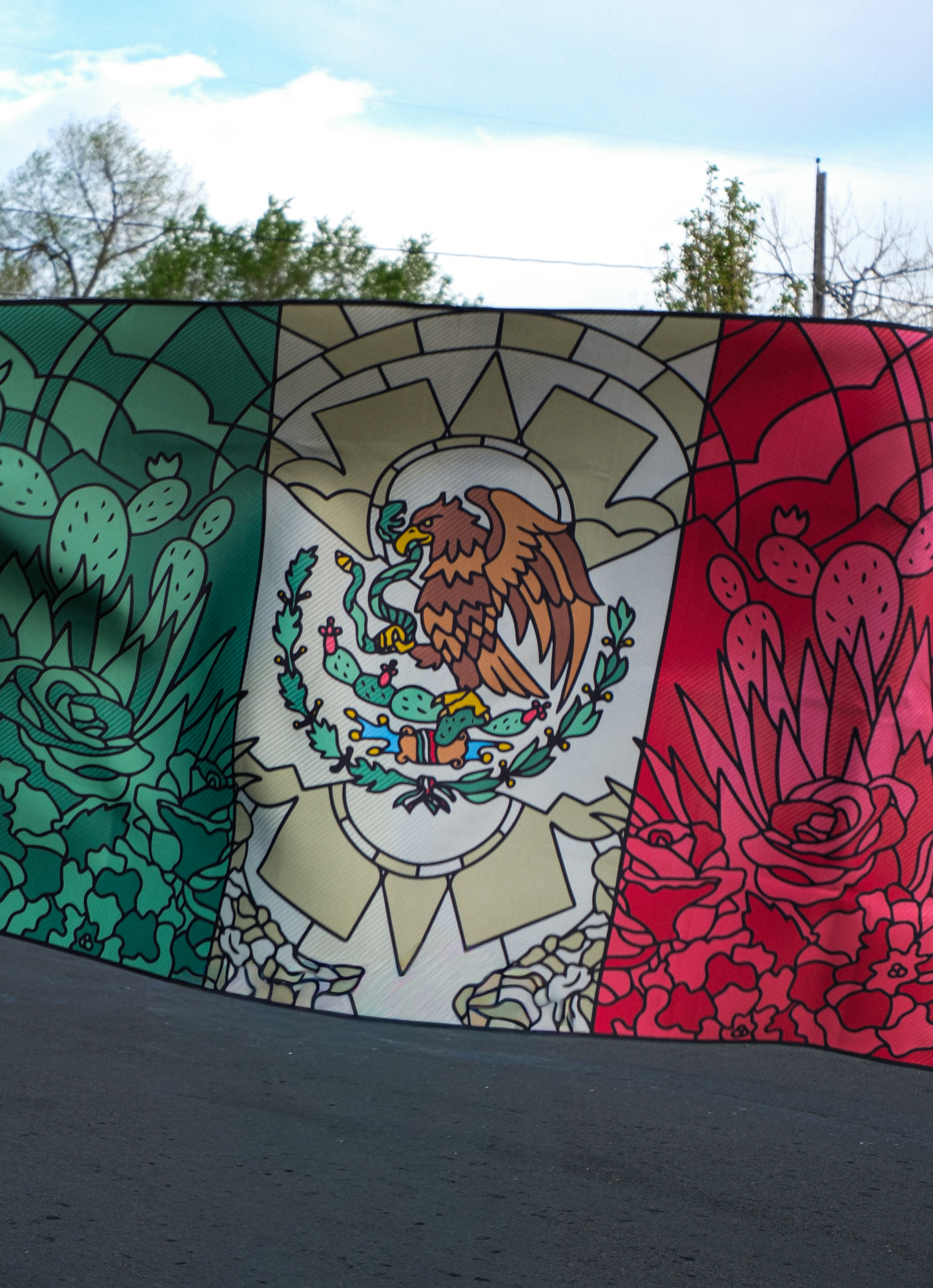 Flower Mexico Flag