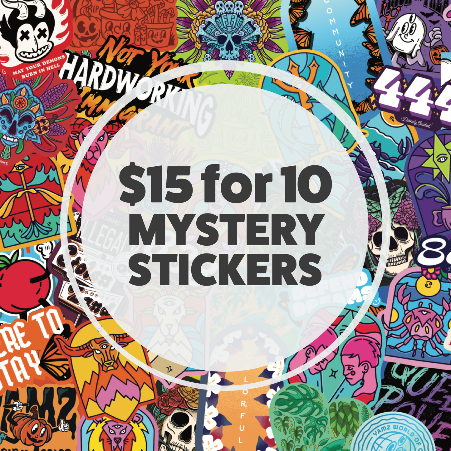 YAMZ Mystery Stickers
